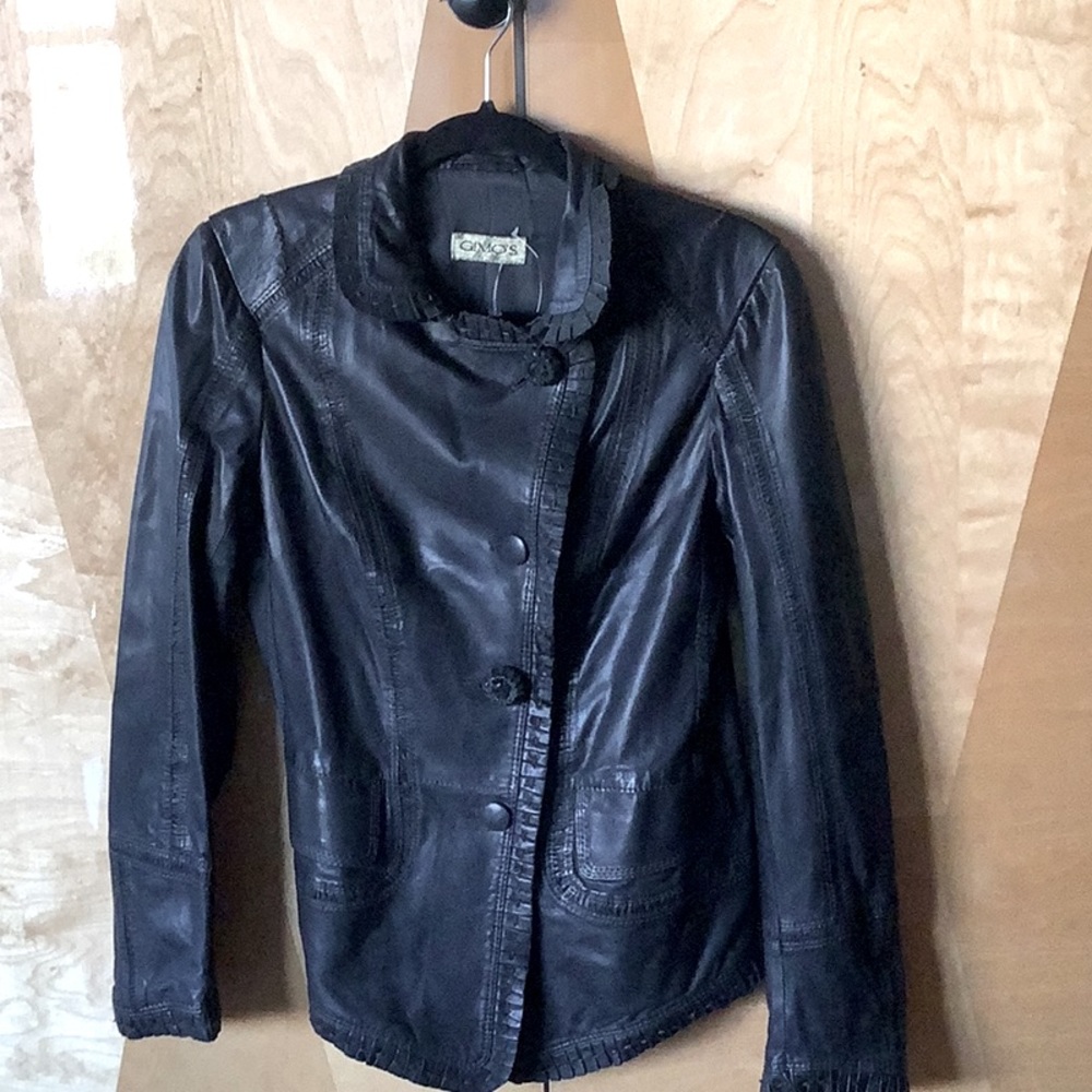 Gimo’s Italian brown leather jacket
